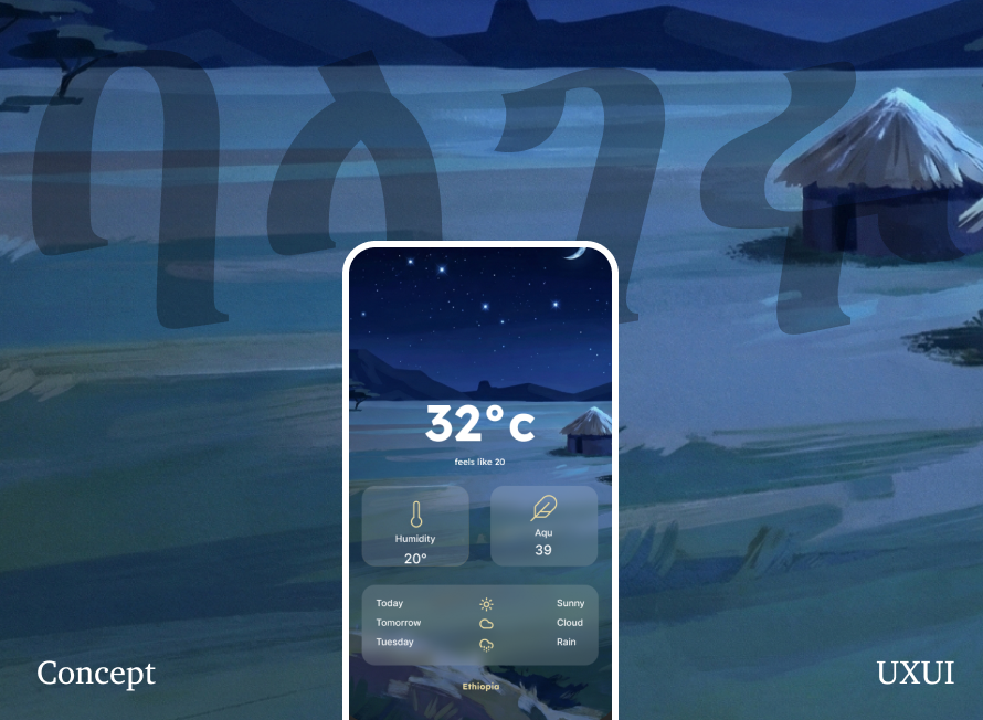 Balageru Weather App Night Mode